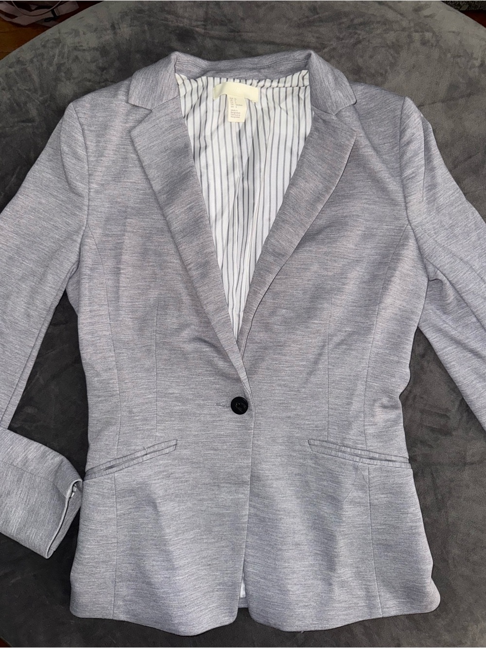 H&M Classic Light Gray Women's Blazer